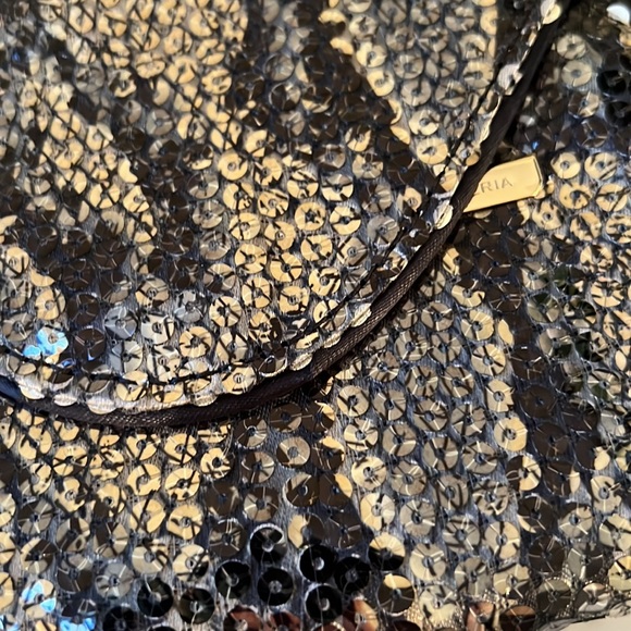 BCBG MAX AZRIA Sequin Snake Print Clutch - Picture 2 of 5